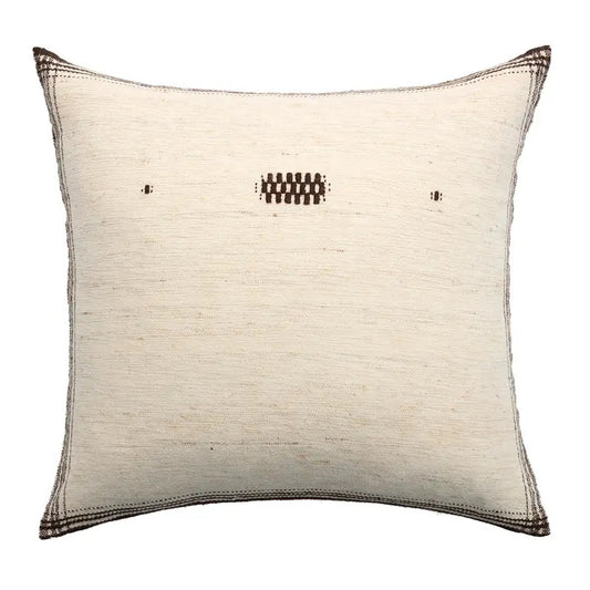 Dailad Pillow, 26 x 26" 100% Wool, Hand Spun in India