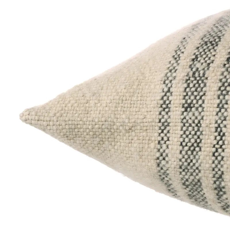 Enitca Pillow, 26 x 26" 100% Wool, Hand Spun in India