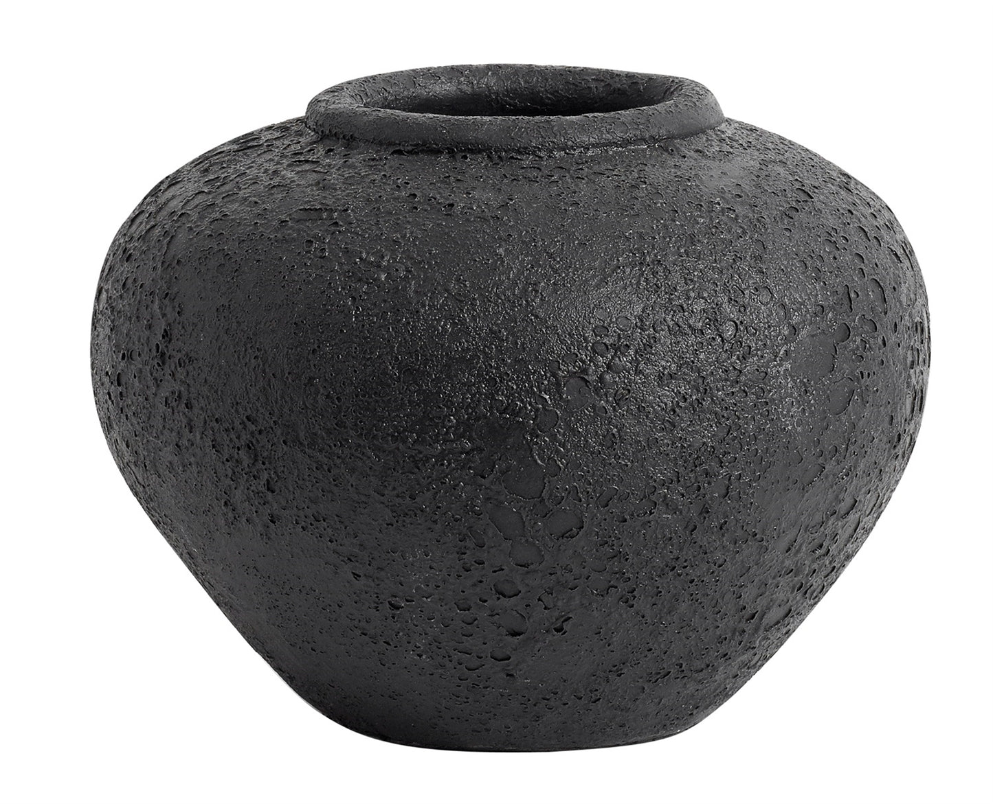 Terracotta Luna Jar, Black