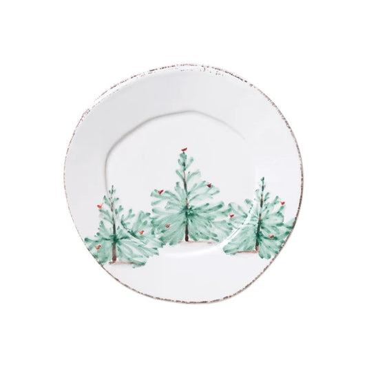 Lastra Holiday Salad Plate, Hand Painted in Tuscany