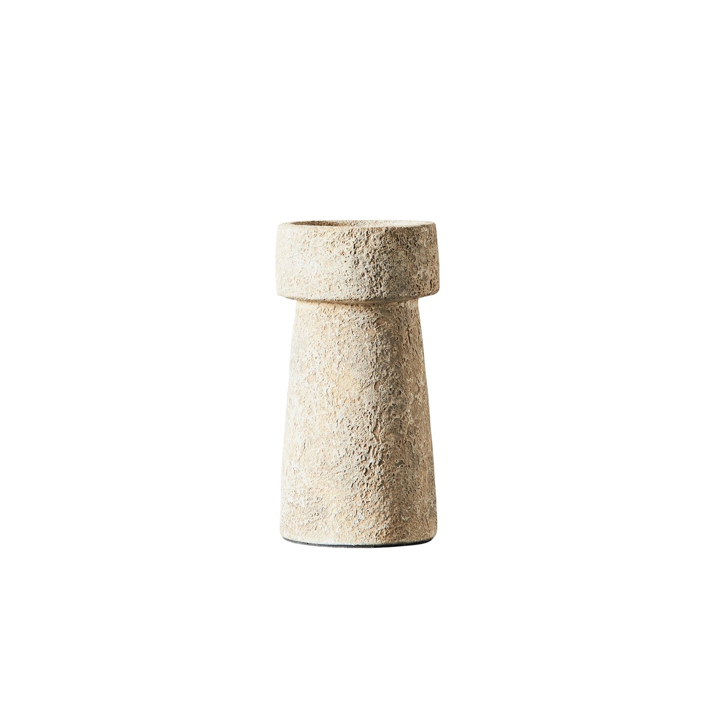 Eris Candle Holder Rustic Sand Terracotta