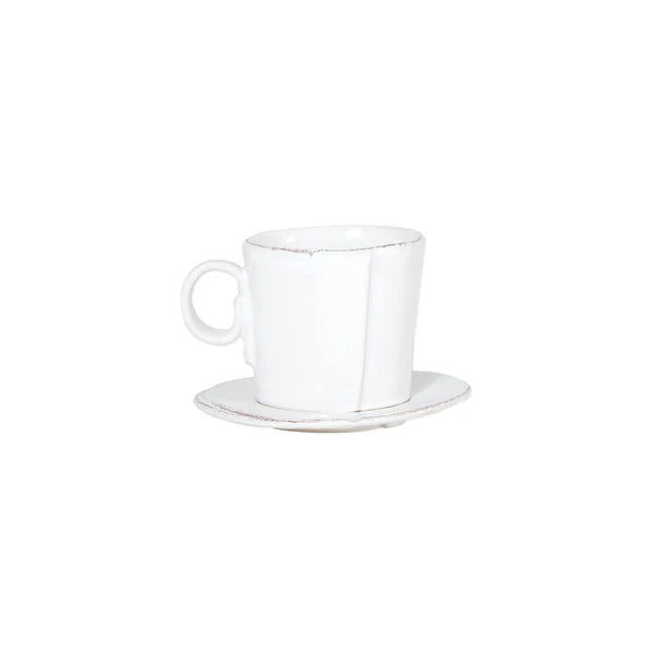 Lastra Espresso Cup & Saucer, Handmade Amalfi Coast, Italy