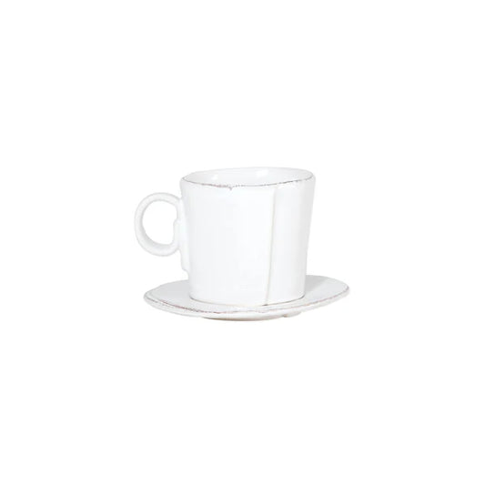 Lastra Espresso Cup & Saucer, Handmade Amalfi Coast, Italy