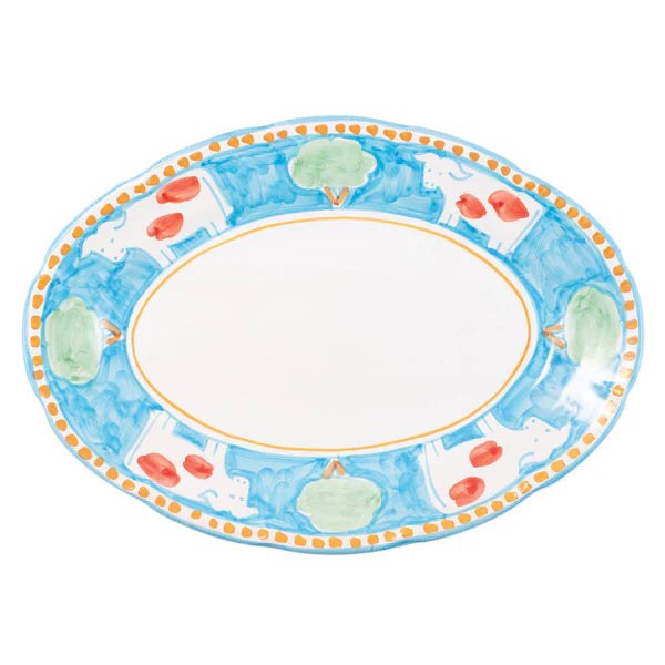 Campagna Oval Platter, Handmade on Amalfi Coast, Italy