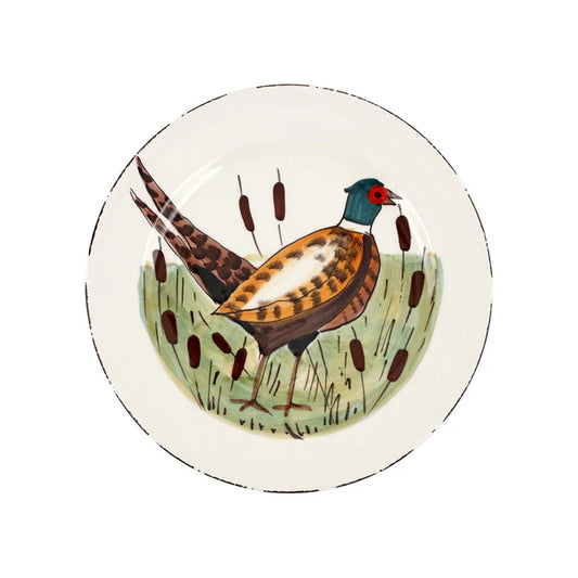 European Wildlife Dinner Plate, Handmade Amalfi Coast, Italy