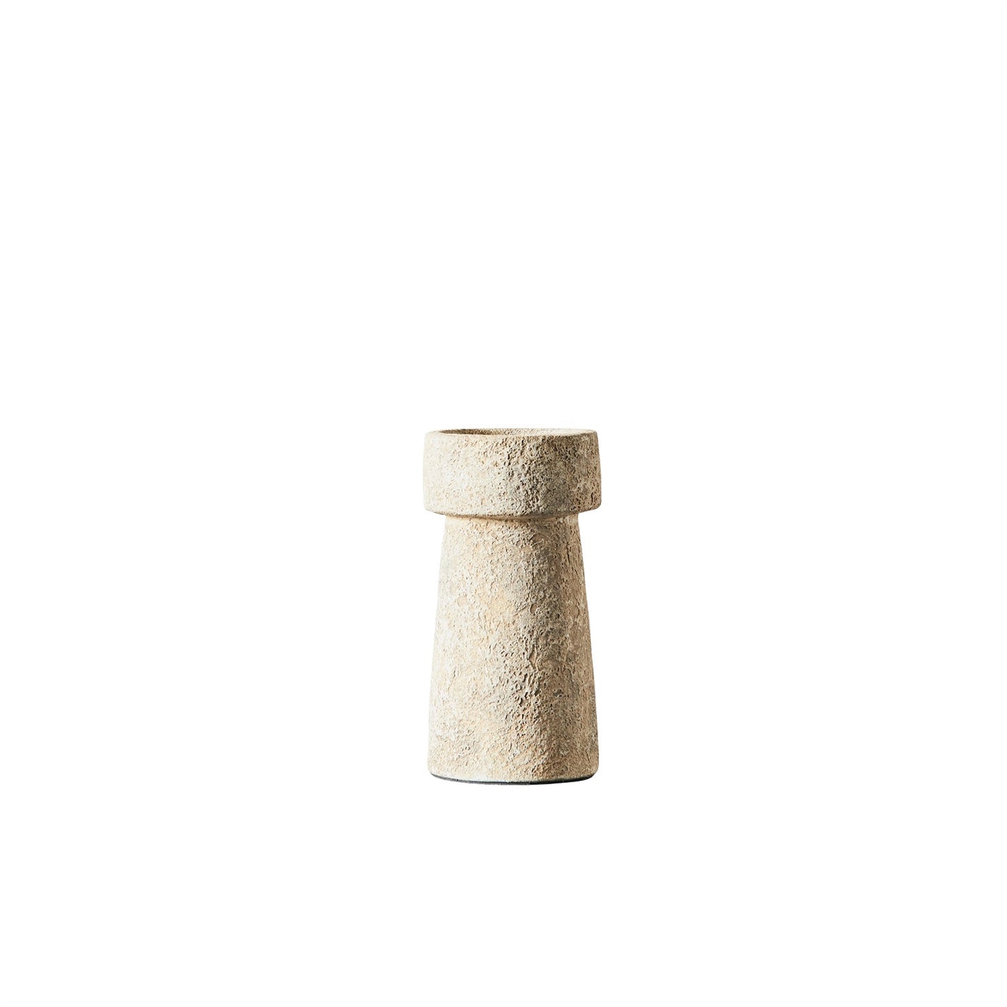 Eris Candle Holder Rustic Sand Terracotta