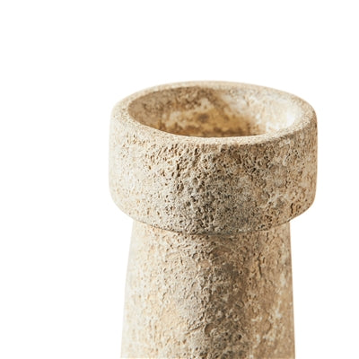 Eris Candle Holder Rustic Sand Terracotta