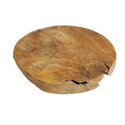 Teak Root Cutting Board, Natural Brown Wood