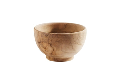 Teak Small Bowl Nature, Handmade in Denmark