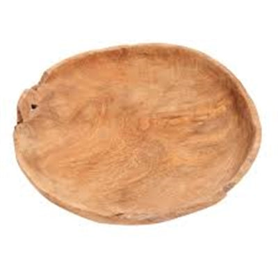 Hailey Teak Root Bowl, Natural Brown