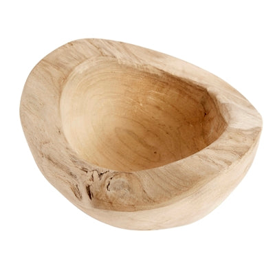 Teak Salt Bowl Nature, Handmade in Denmark