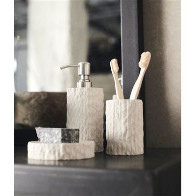 Kama Sandstone Soap Dispenser, Sand