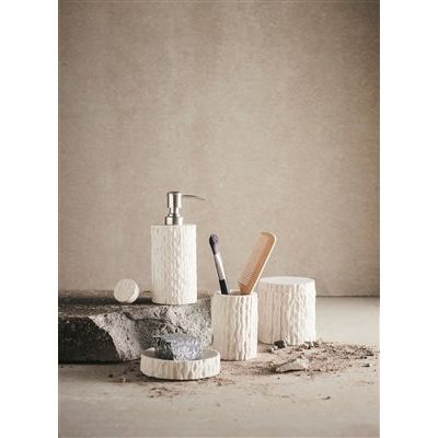 Kama Sandstone Soap Dispenser, Sand