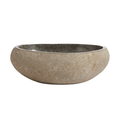 XL Valley Indonesian River Stone Bowl, Made in Indonesia