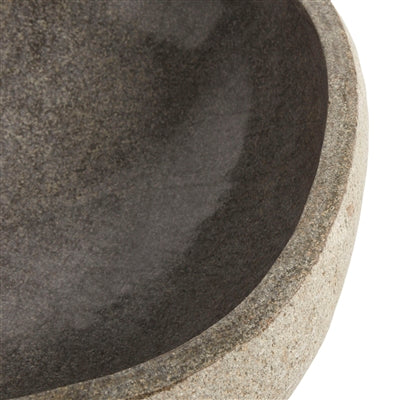 XL Valley Indonesian River Stone Bowl, Made in Indonesia