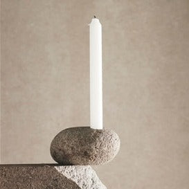 Candle Holder Valley,  Indonesian River Stone Nature