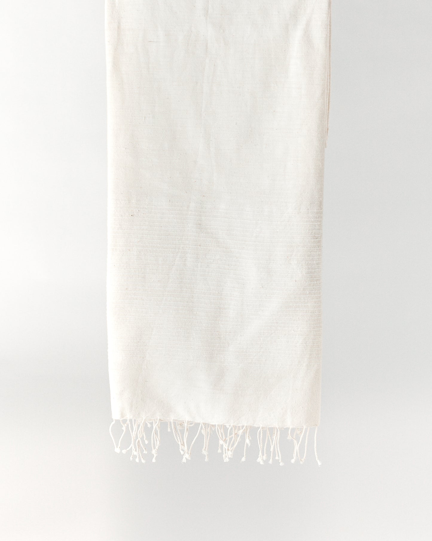 Handwoven Cotton Riveria Bath Towel, Natural, Handmade in Ethiopia