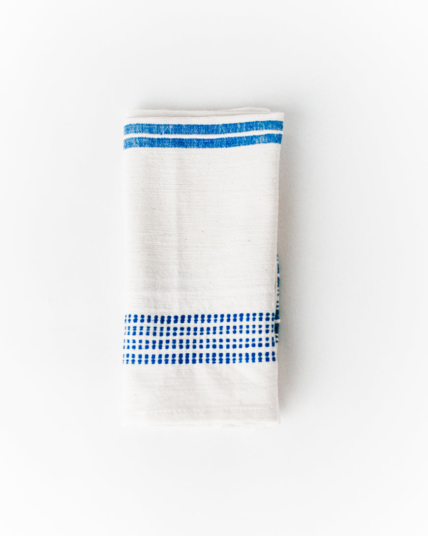 Handwoven Cotton Aden Guest Towel, Napkin, Handmade in Ethiopia