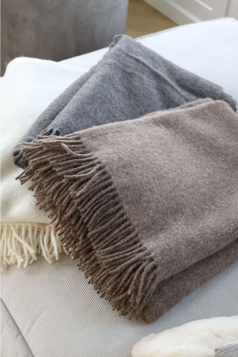 Julia Throw 50% Alpaca & 50% Wool, Handmade in Lithuania