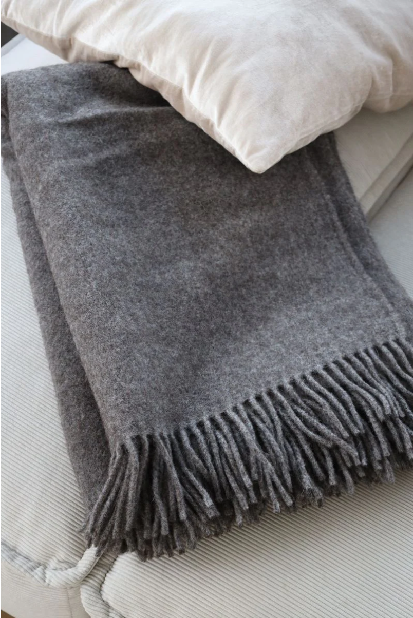 Julia Throw 50% Alpaca & 50% Wool, Handmade in Lithuania