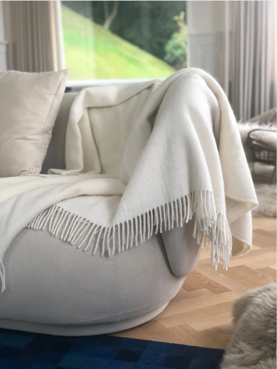 Julia Throw 50% Alpaca & 50% Wool, Handmade in Lithuania