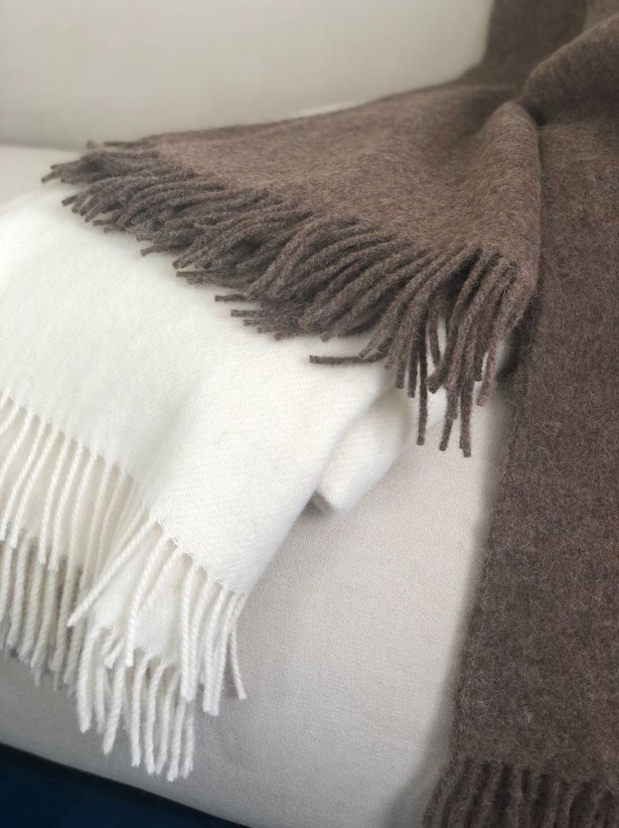 Julia Throw 50% Alpaca & 50% Wool, Handmade in Lithuania