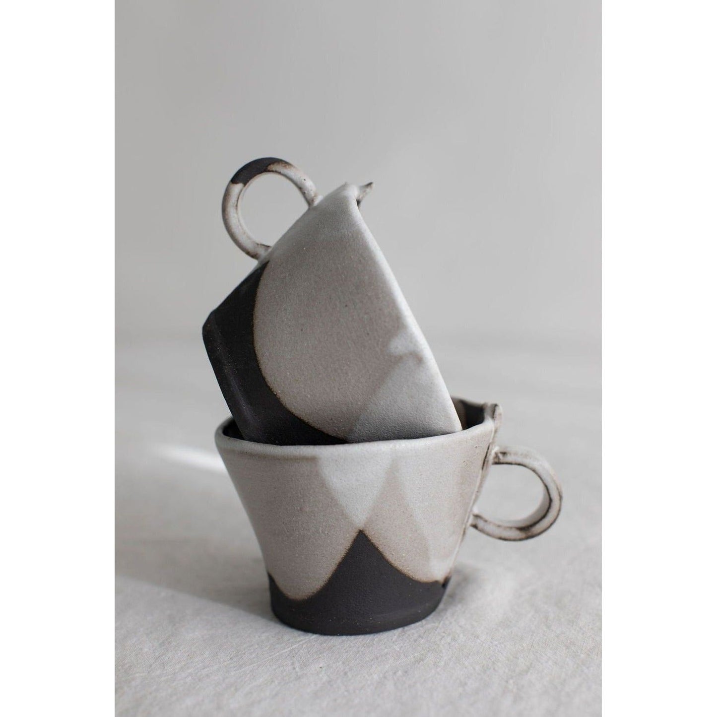 Pour Over Tea Cup & Saucer Set, Handmade in USA