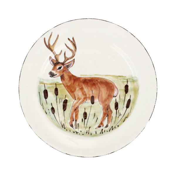 European Wildlife Dinner Plate, Handmade Amalfi Coast, Italy