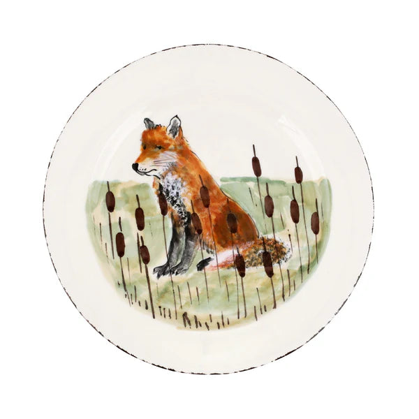 European Wildlife Dinner Plate, Handmade Amalfi Coast, Italy