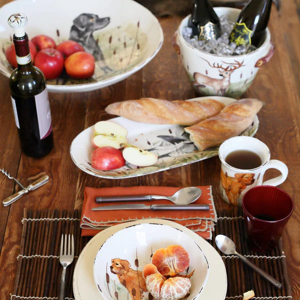 European Wildlife Pasta Bowl, Handmade Amalfi Coast, Italy