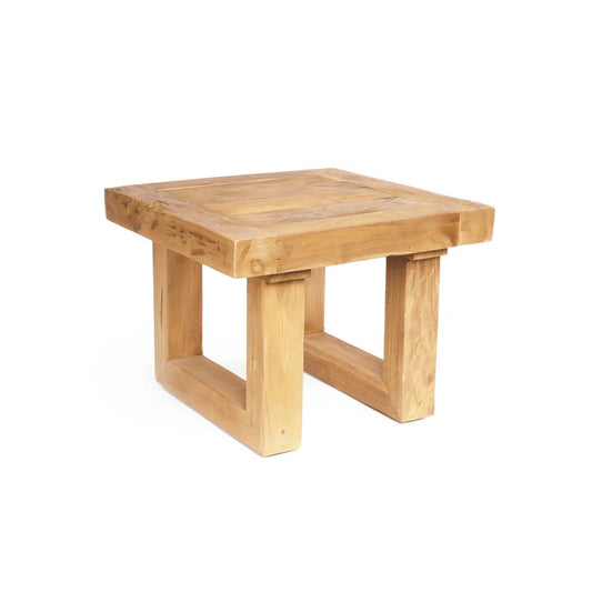 The Reclaimed Teak Side Table - Natural