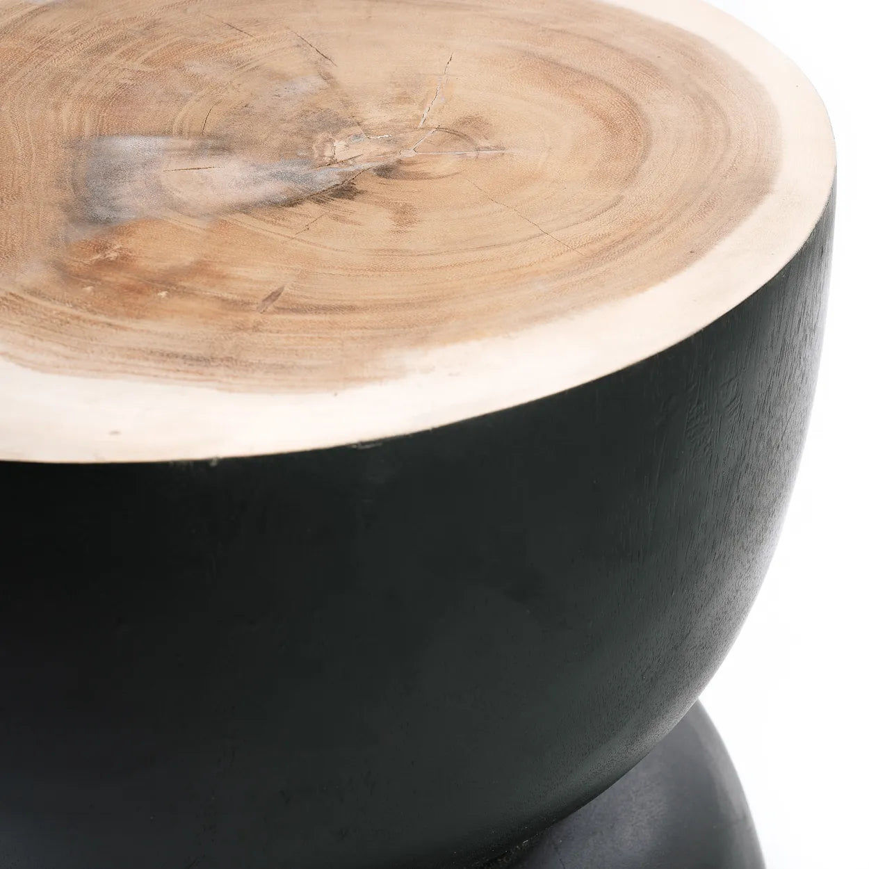 The Karbun Stool - Black Natural