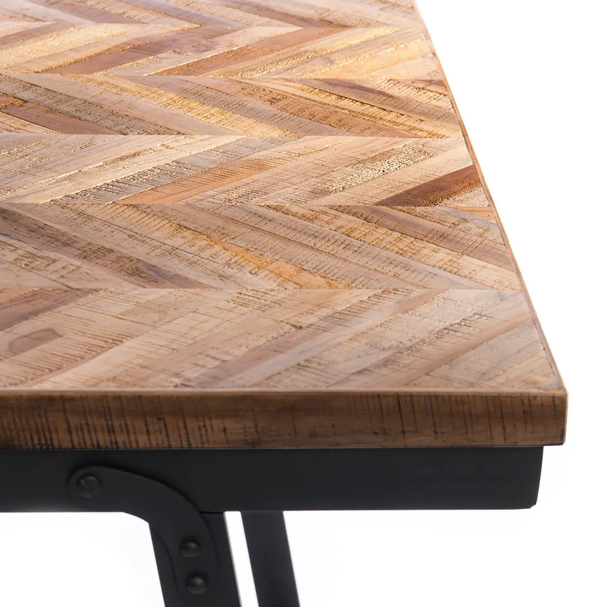 The Herringbone Market Table - Natural - 200cm