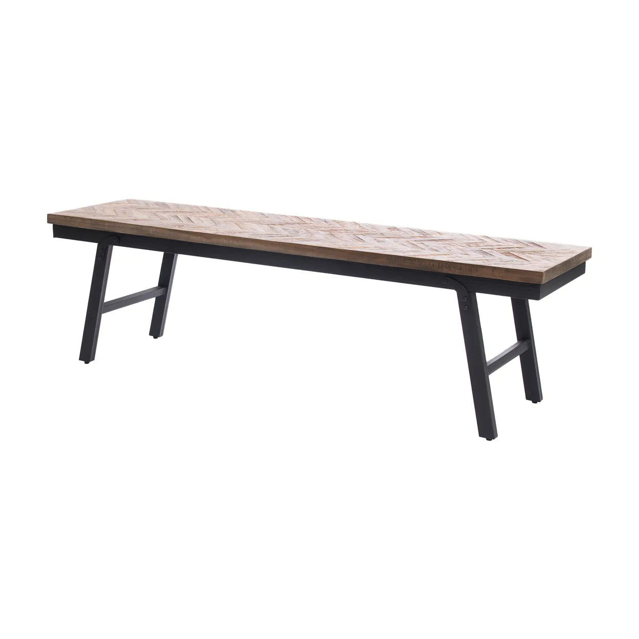 The Herringbone Bench - Natural - 150cm