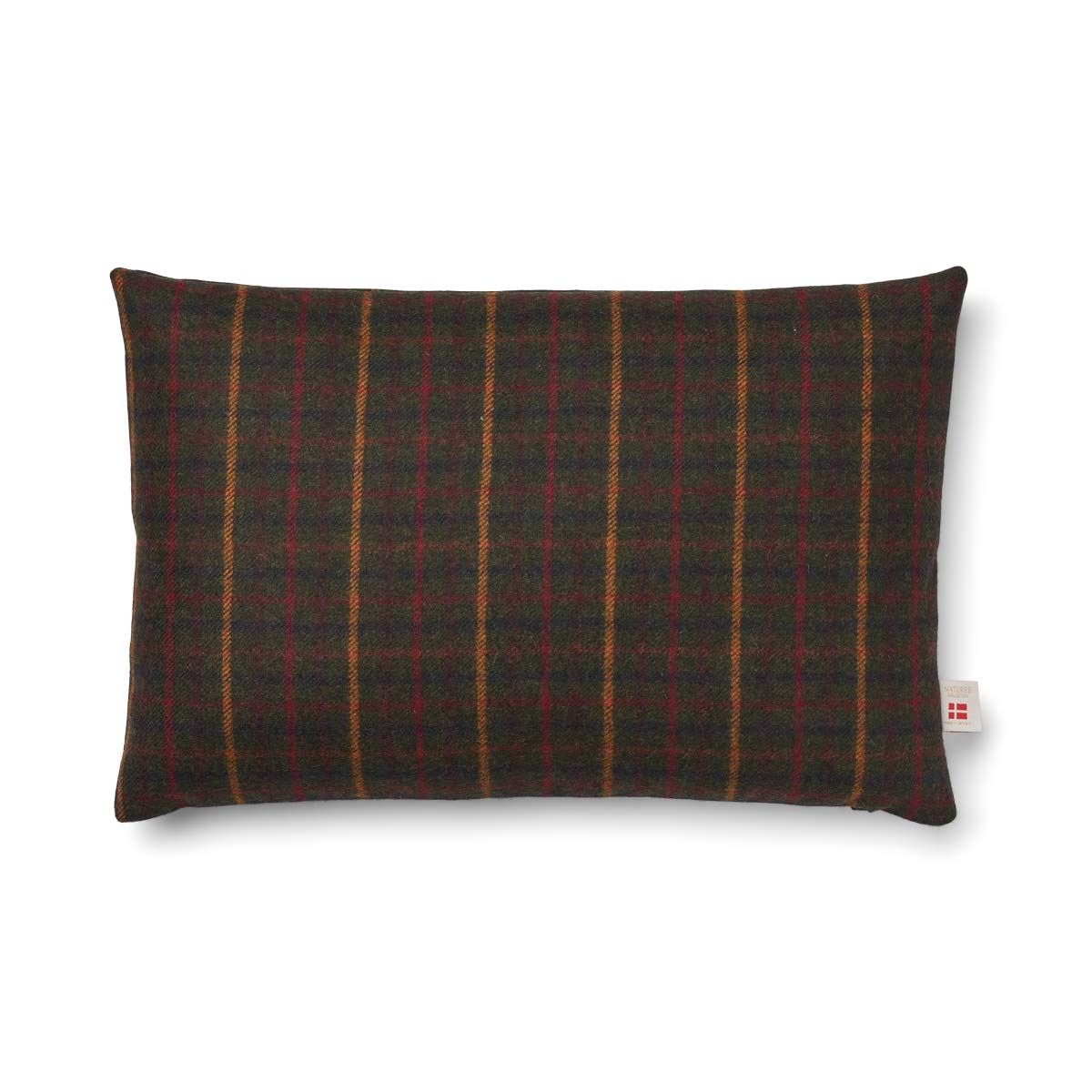 Checked Collection, Double sided Cushion 100 % Merino Wool 13 x 20"