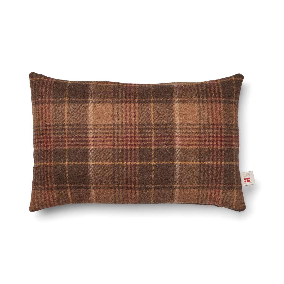 Checked Collection, Double sided Cushion 100 % Merino Wool 13 x 20"