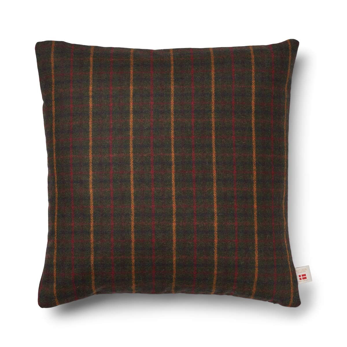 Checked Collection, Double sided Cushion 100 % Merino Wool 20 x 20"