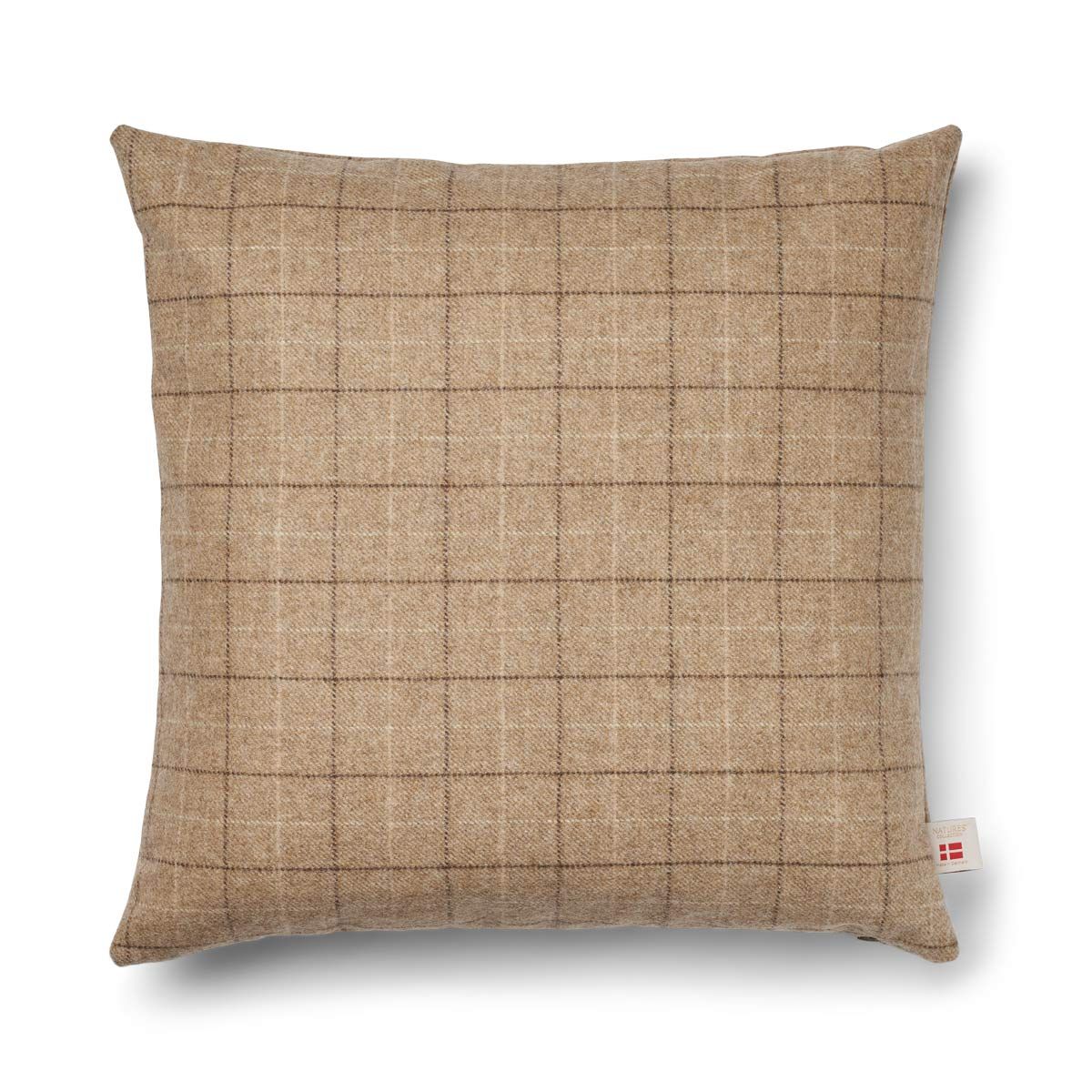 Checked Collection, Double sided Cushion 100 % Merino Wool 20 x 20"