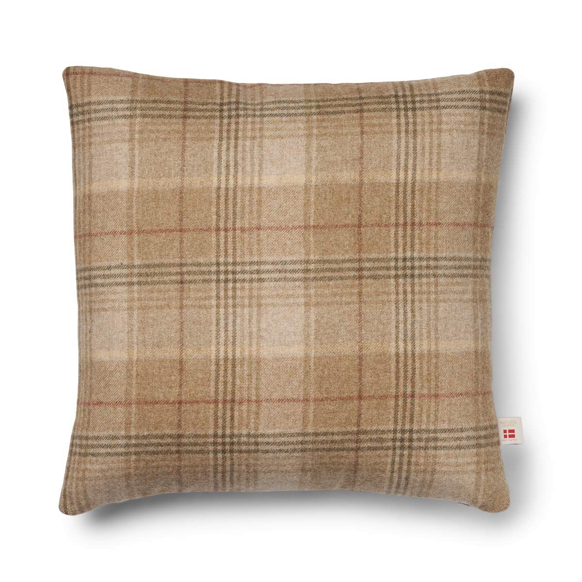 Checked Collection, Double sided Cushion 100 % Merino Wool 20 x 20"