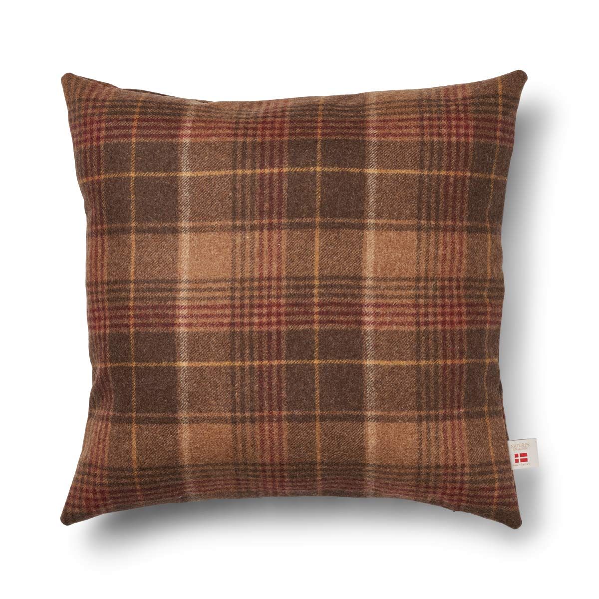 Checked Collection, Double sided Cushion 100 % Merino Wool 20 x 20"