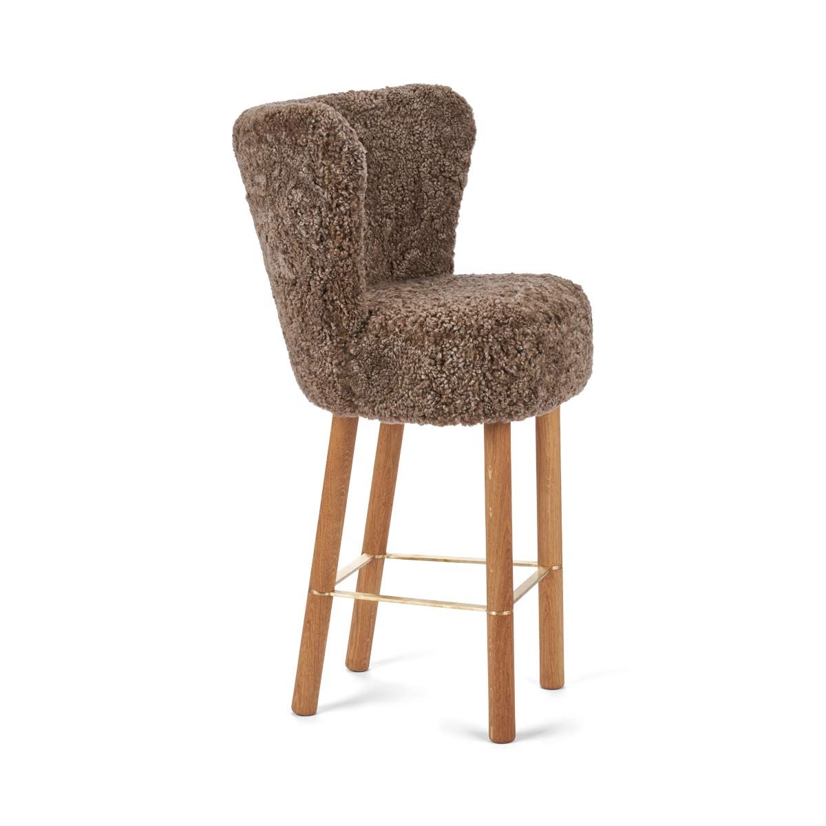 Emilia Barstool, New Zealand Sheepskin