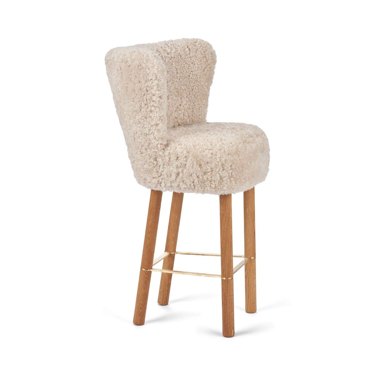 Emilia Barstool, New Zealand Sheepskin