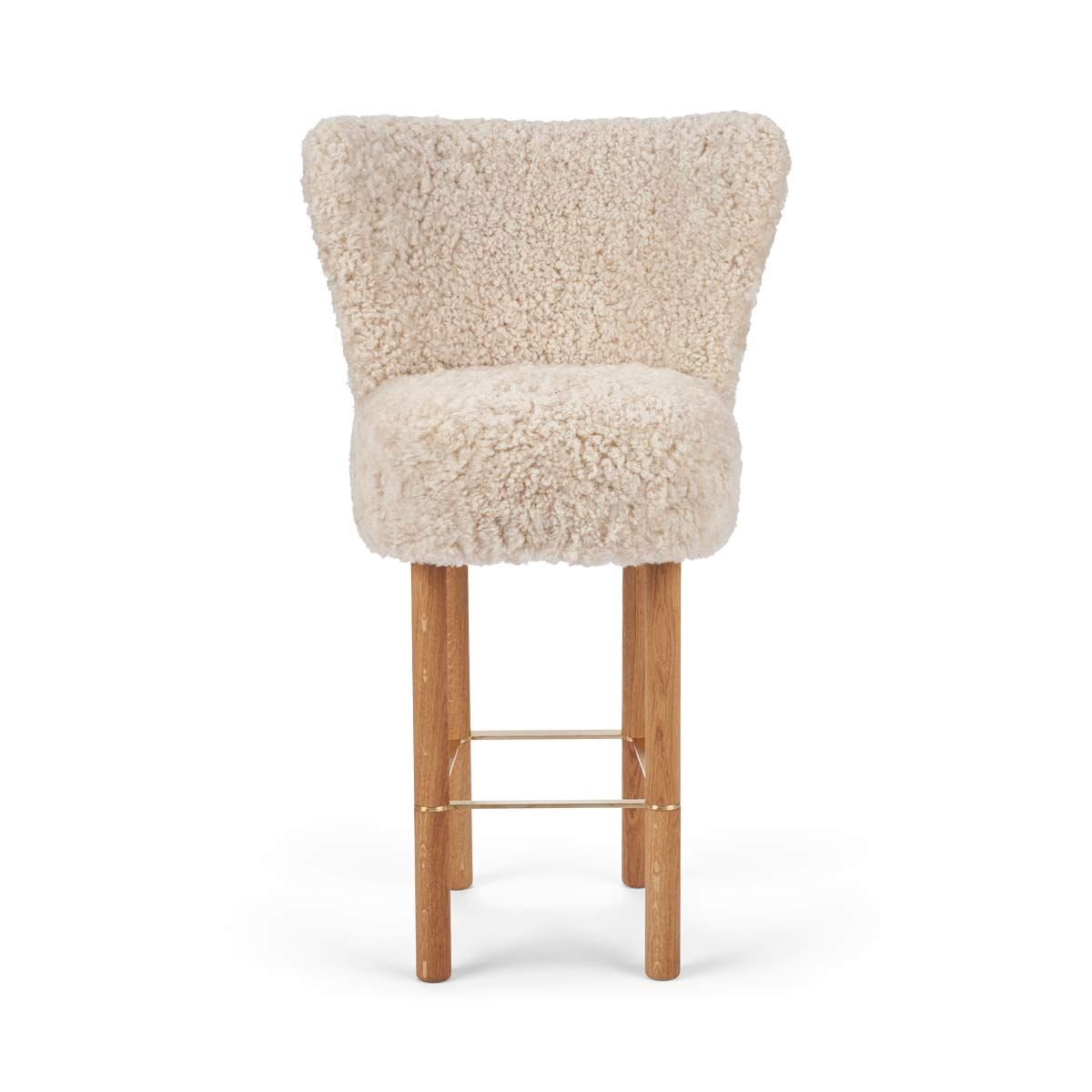 Emilia Barstool, New Zealand Sheepskin