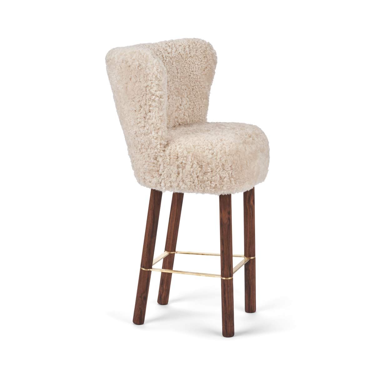 Emilia Barstool, New Zealand Sheepskin