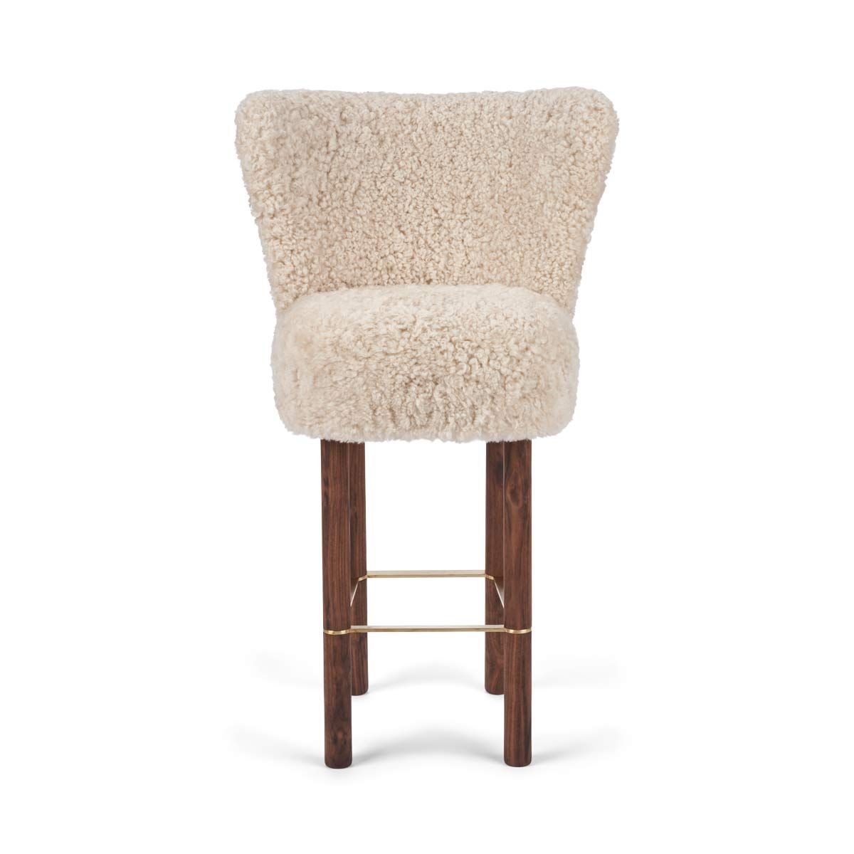 Emilia Barstool, New Zealand Sheepskin