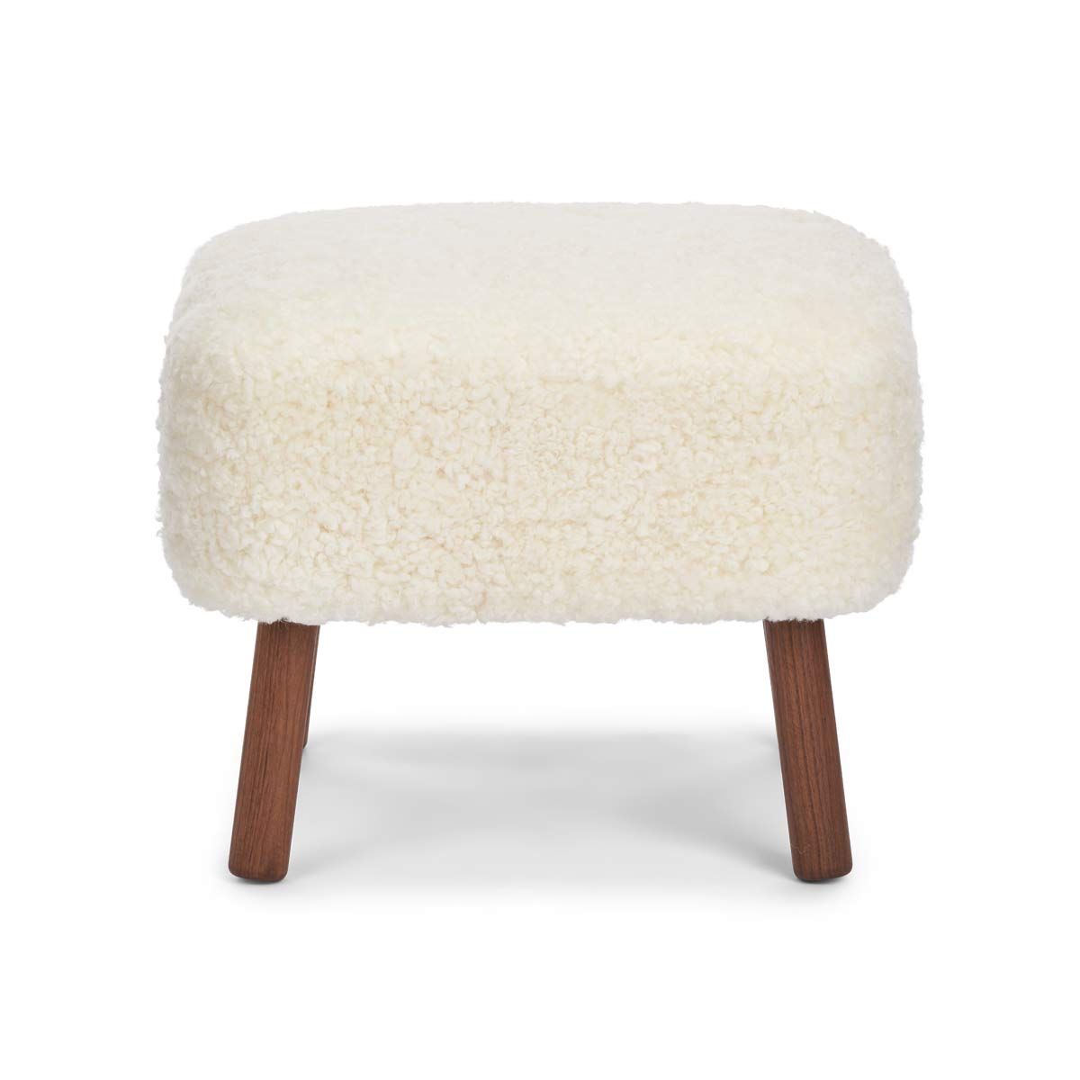 Emil Foot Rest Stool New Zealand Lambskin Long Wool