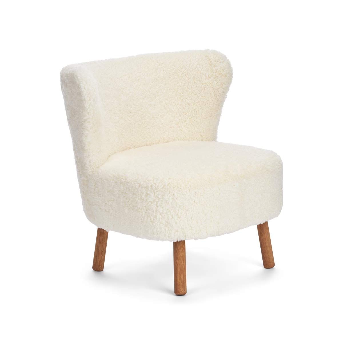 NC | Interior Emil Lounge Chair  New Zealand Lambskin Short Wool