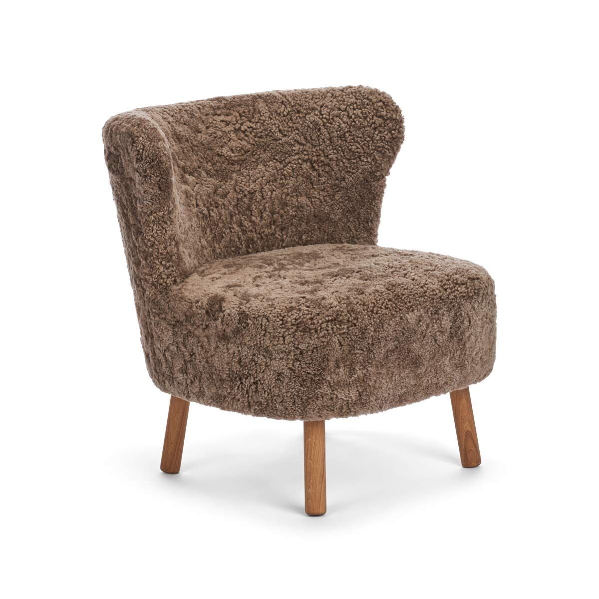 NC | Interior Emil Lounge Chair  New Zealand Lambskin Short Wool