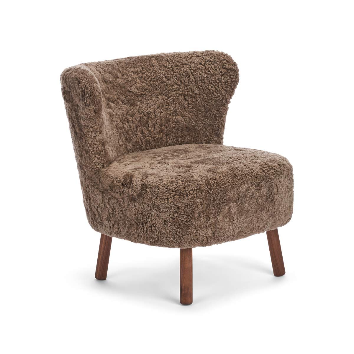 NC | Interior Emil Lounge Chair  New Zealand Lambskin Short Wool