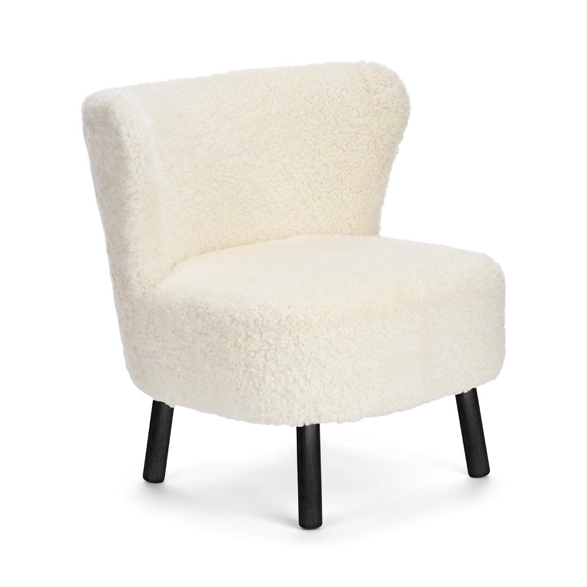 NC | Interior Emil Lounge Chair  New Zealand Lambskin Short Wool